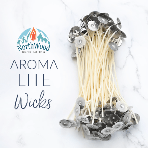 6" Aroma-Lite Candle Wicks - Braided Cored Wicks - NorthWood Candle & Craft