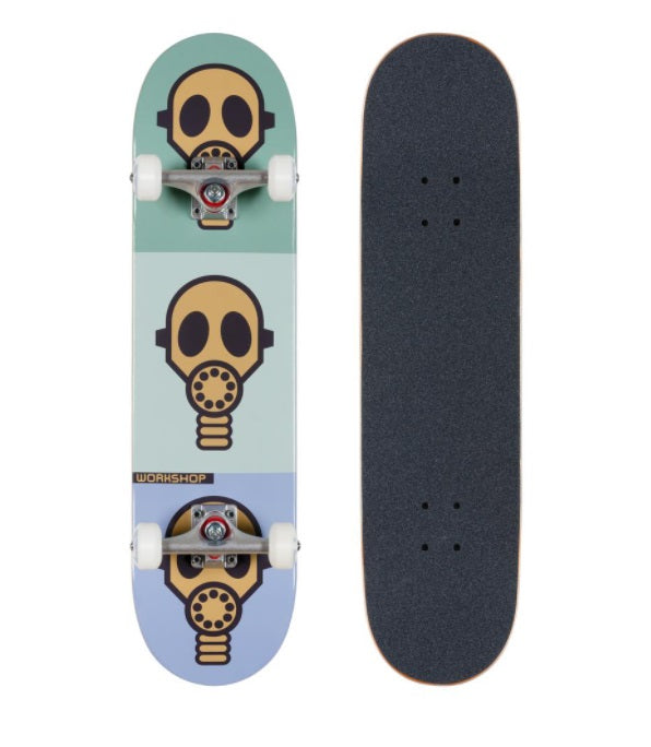 ALIEN WORKSHOP GAS MASK PASTEL SKATEBOARD COMPLETE 7.75"