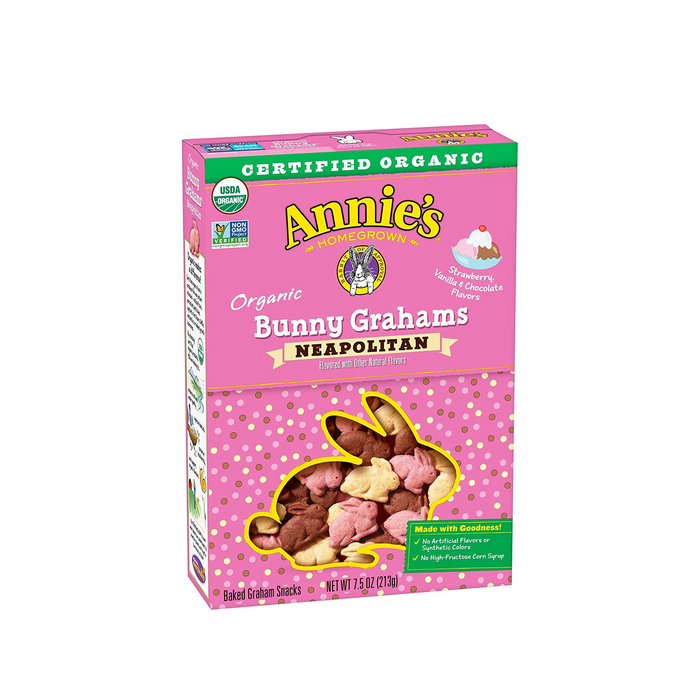 Annie's Organic Neapolitan Bunny Grahams 213g