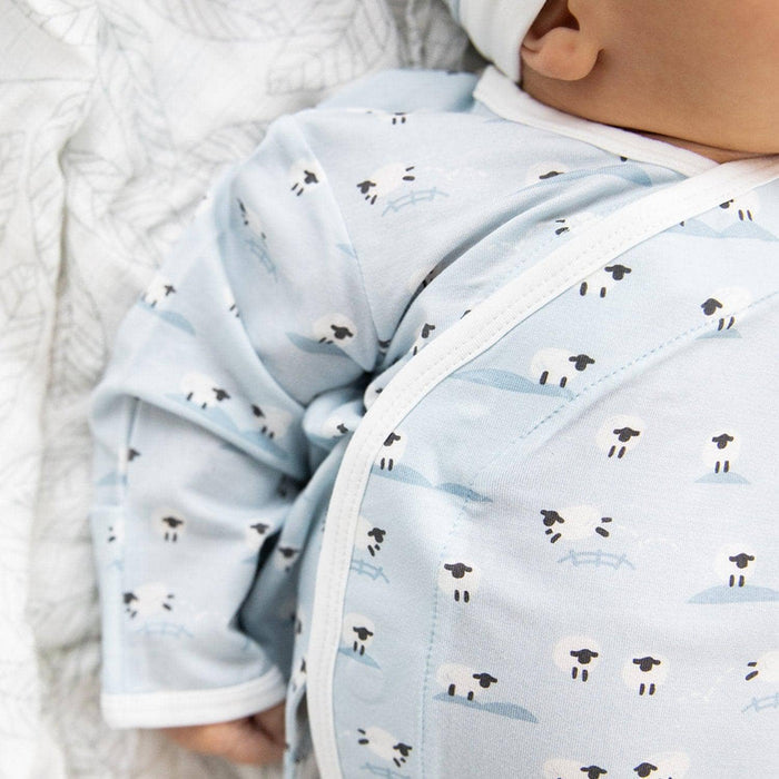 Baa Baa Baby Blue Kimono Set NB