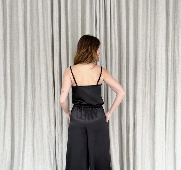 Black Cowl Neck Cami