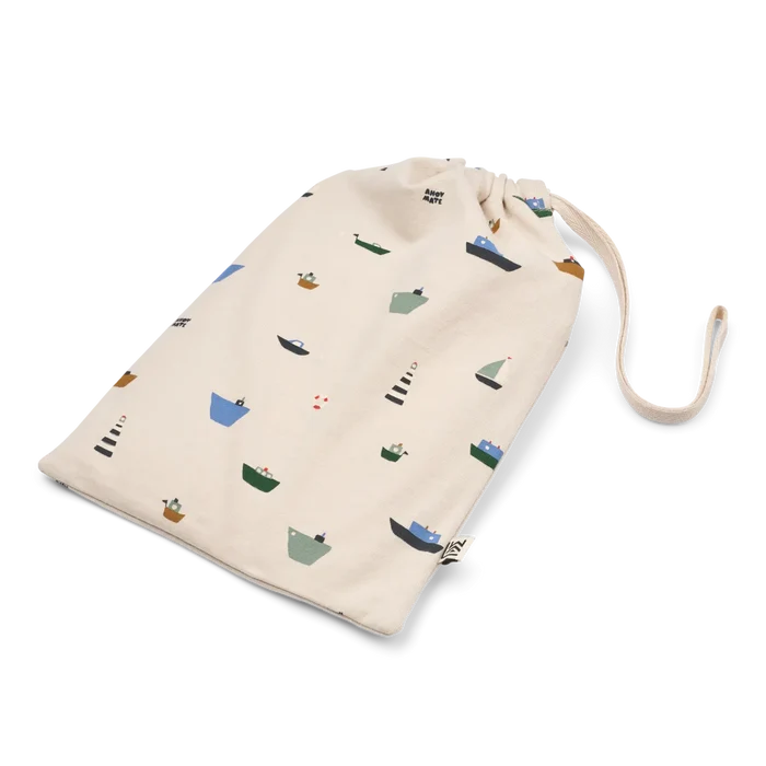 Liewood - Bodysuit - Yanni - Sailing/Classic Navy Stripe Mix - Pouch