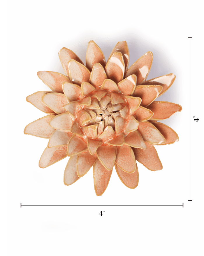 Ceramic Pink Strawflower - Olita Gifts & Goods