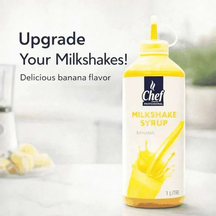 Chef Pro Milkshake Syrup (Banana) - 1 Litre * Facebook Ad