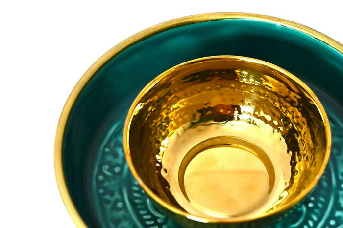 Dal Serving Bowl - Hammered Stainless Steel