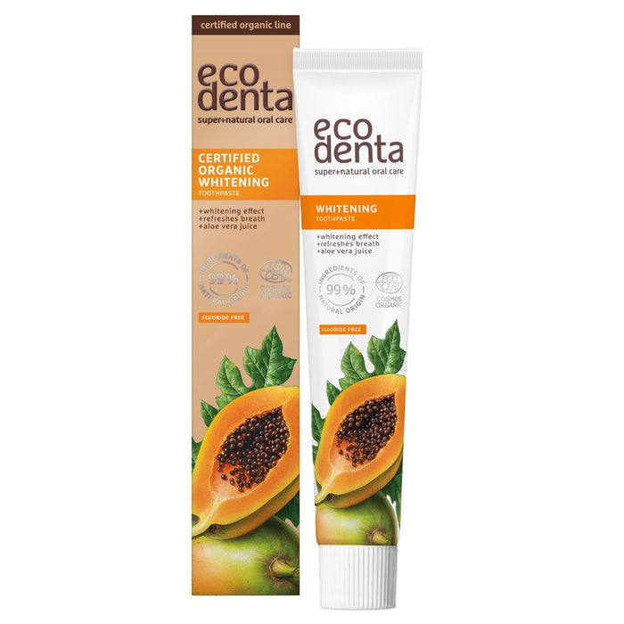 Ecodenta Whitening toothpaste Valkaiseva Papaija Luomu Hammastahna 75ml