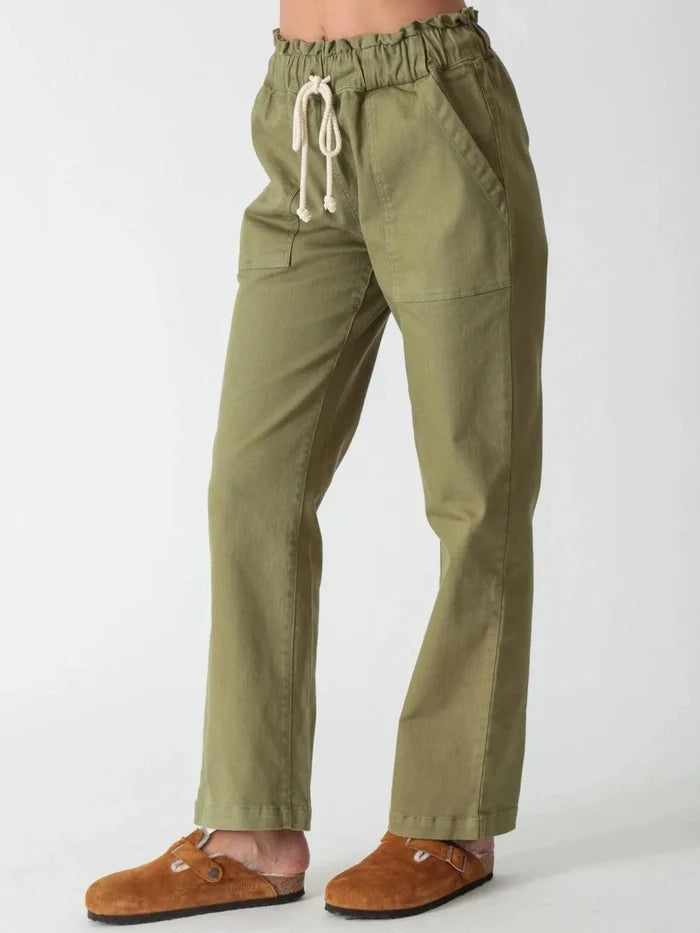 electric rose easy pant olive