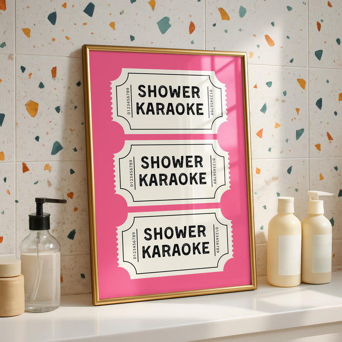 Funny Pink Bathroom Set of 3 Prints Ticket Bathroom Wall Art Trendy Bathroom Prints Sweet Cheeks Poster Bathroom Wall Art Nice Bum DIGITAL