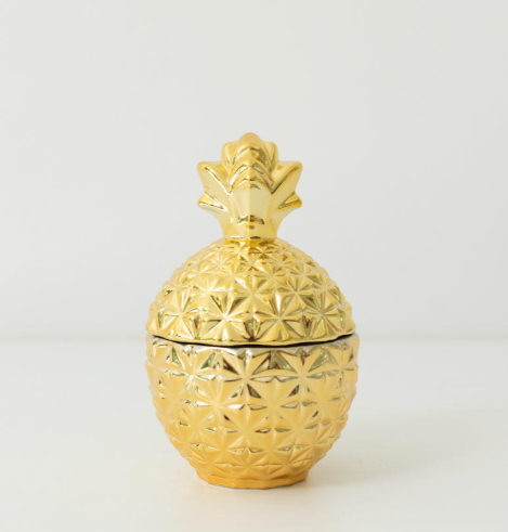 Gold Pineapple Candle