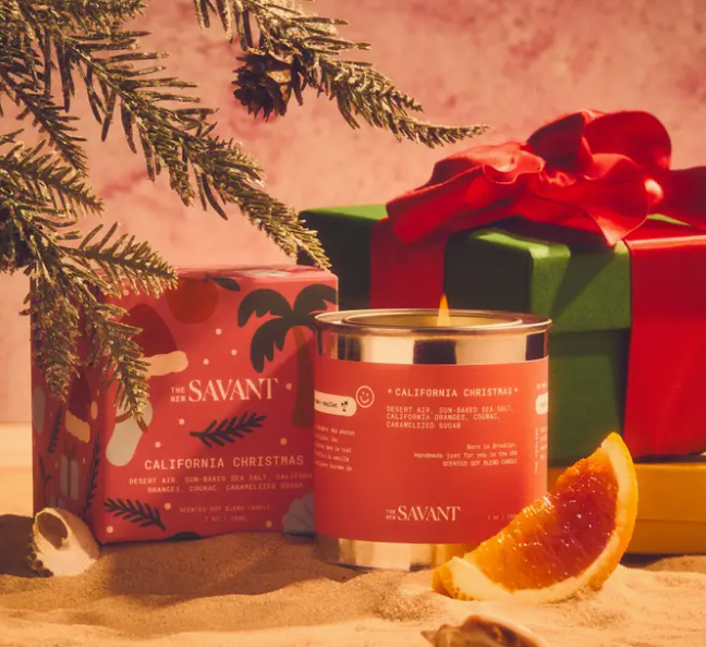 Gourmand + Marine - Soy Blend - California Christmas Candle: 7oz. Standard Size