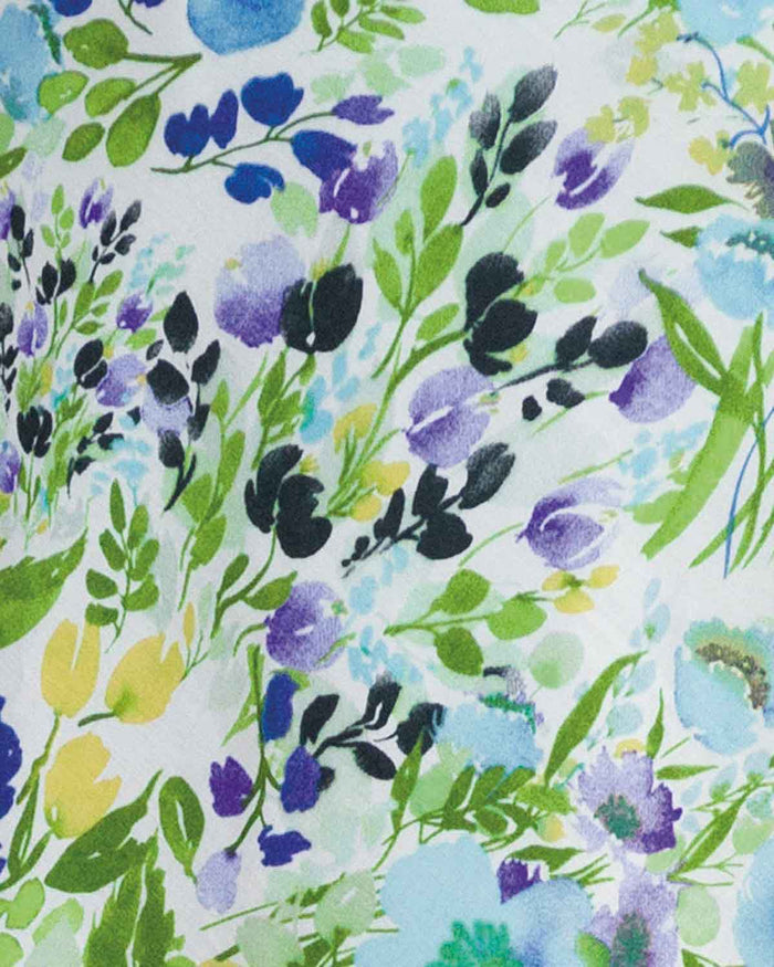 Kerrie Floral Pure Cotton Lawn A Line Lined Skirt - Image 4 - Country Collection