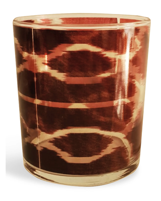 Les Ottomans Ikat red tumbler