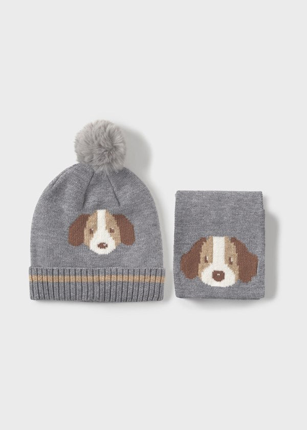 Mayoral Hat & Scarf Set in Doggie