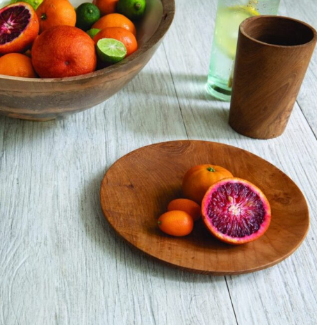 Medium Teak Round Plate