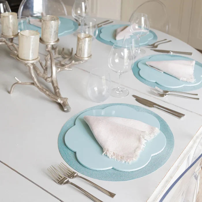 addison ross scalloped edge placemats tablesetting