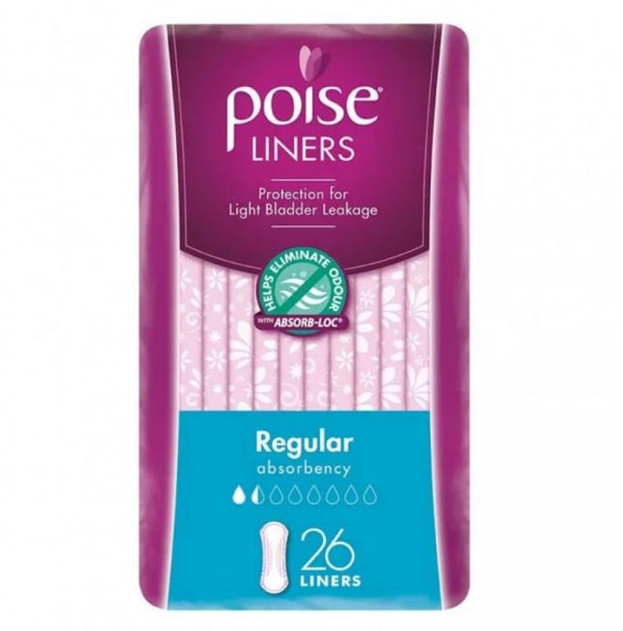 Poise Feminine Regular Liners For Light Protection