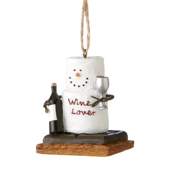 Smores Wine Lovers Ornament