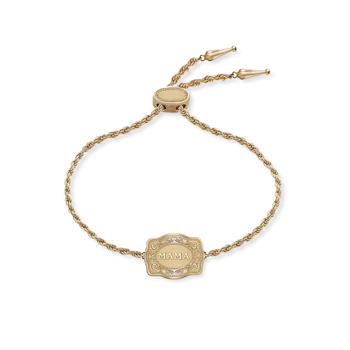 SpurWest Ultra Mini Belt Buckle Bracelet (Mama) - Gold