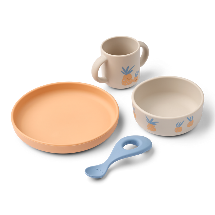 Liewood - Tableware Set - Vivi - Pineapple / Sandy