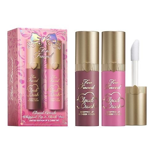 too faced cloud crush whipped lip and cheek duo