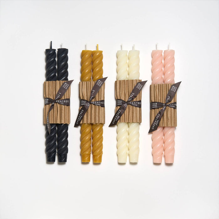 10" Rope Tapers: Blush