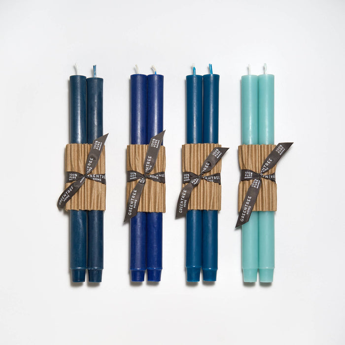 12" Church Tapers: Peacock