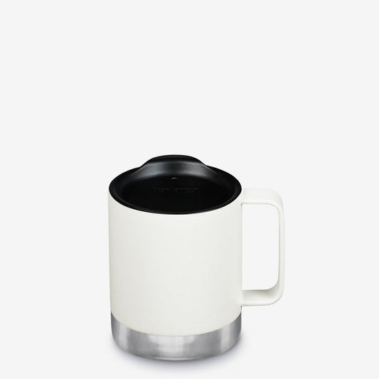 Klean Kanteen Matte White 12oz Camp Mug - Insulated Stainless Steel