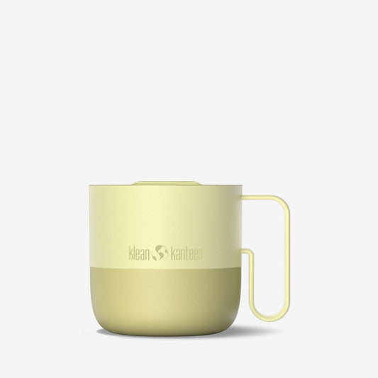 Klean Kanteen Wax Yellow 12oz Rise Insulated Mug with Handle & Slide Lid