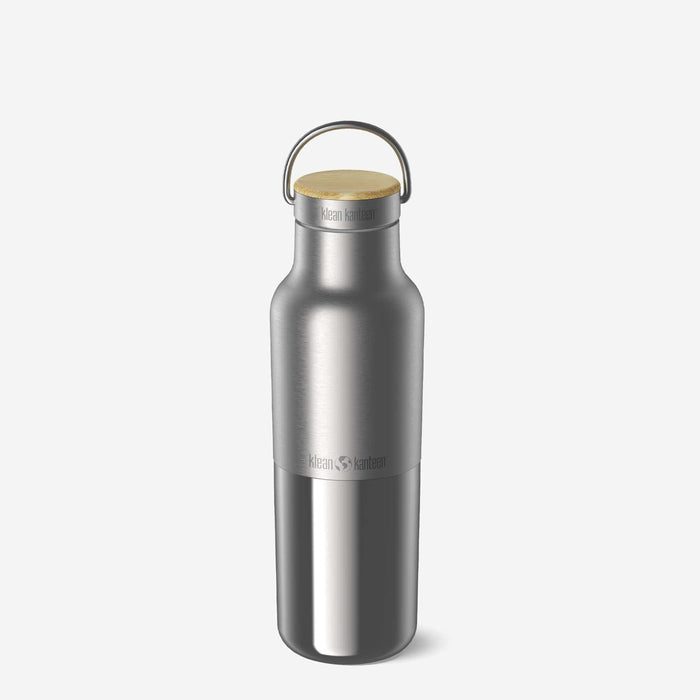 Klean Kanteen Brushed 16oz Rise Reflect Insulated Bottle with Bamboo Cap