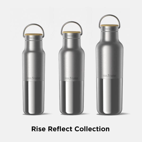 Klean Kanteen Brushed 16oz Rise Reflect Insulated Bottle with Bamboo Cap