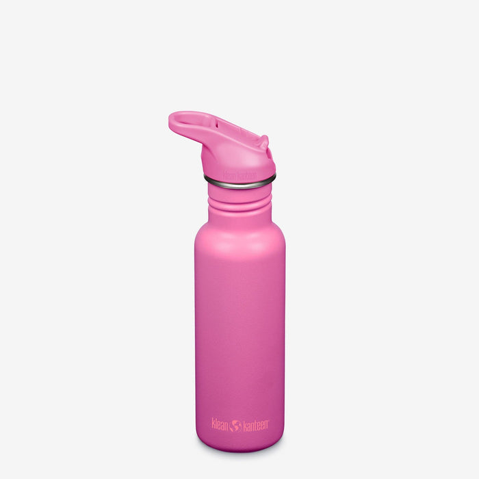 Klean Kanteen Rose Violet 18oz Classic Water Bottle with Flip Seal Sport Cap