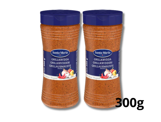 2 Bottles of Santa Maria Grillkrydda Seasoning - 300g (10.58 oz)