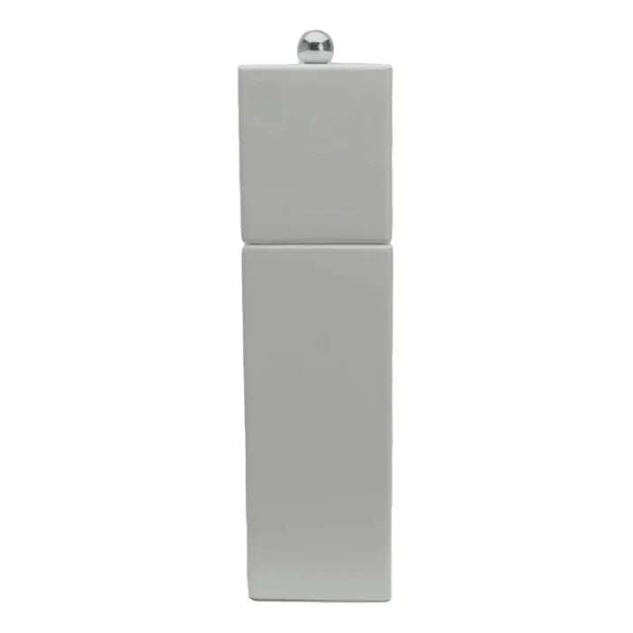 Salt Pepper Mill, Square Pillar White, 24cm