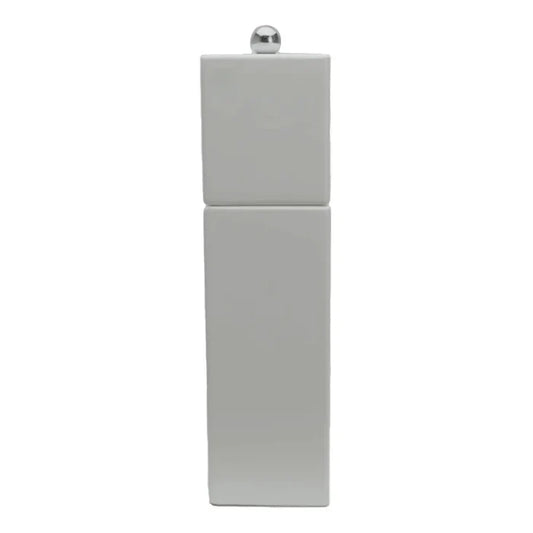 Salt Pepper Mill, Square Pillar White, 24cm