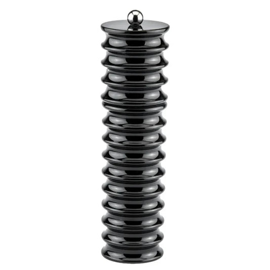 Salt Pepper Mill, Twister Black, 24cm.