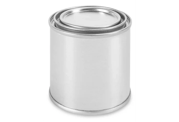 4oz Silver Paint Can Soy Candle (Unlabeled or Custom Label)