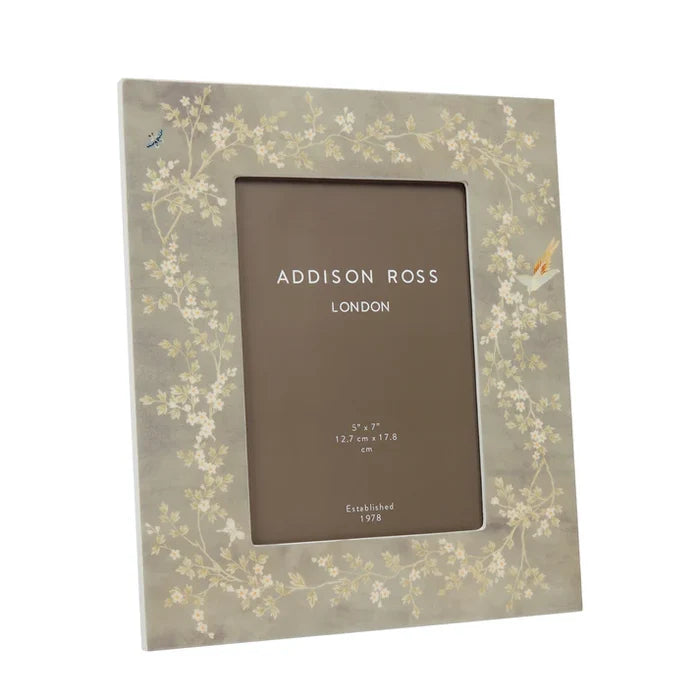 Chinoiserie Grey Photo Frame | Stylish Gift for Home