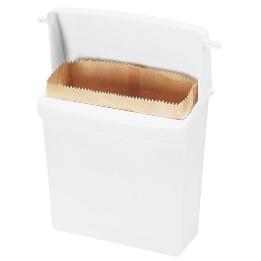 7" X 4" x 10" Brown Waxed Sanitation Bags