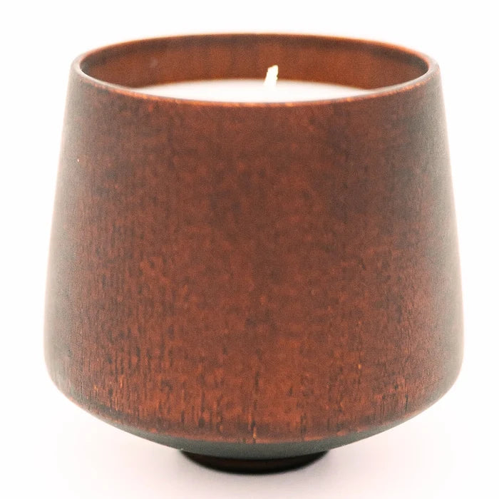 7.5oz Dark Wooden Jar - Soy Candle (Unlabeled or Custom Label)