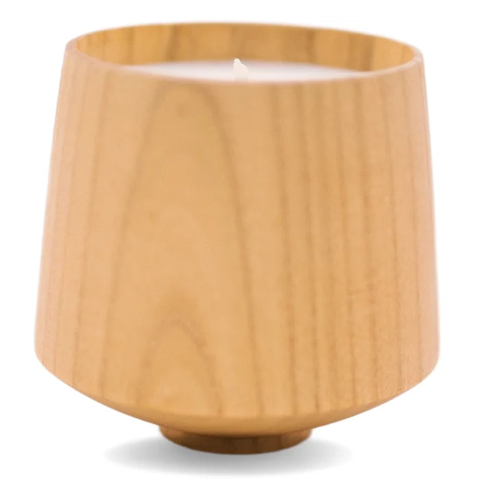 7.5oz Light Wooden Jar - Soy Candle (Unlabeled or Custom Label)