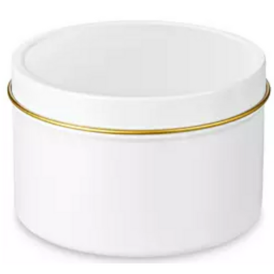 8 oz White Tin - Soy Candle - Sample