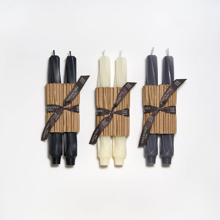 9" Twist Taper Candles: Tangerine