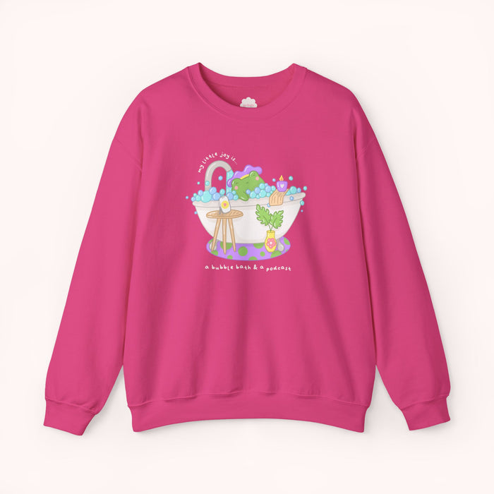 A Bubble Bath & a Podcast Crewneck Sweatshirt