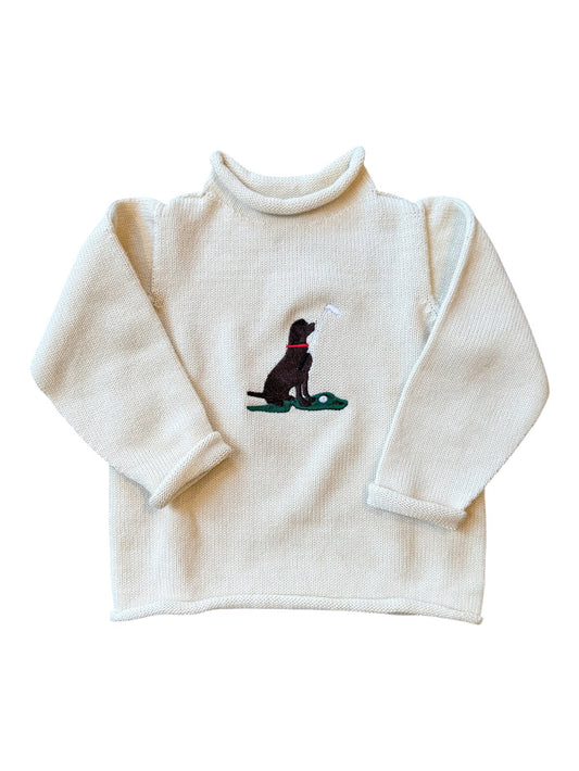 A Soft Idea Greenway Lab Roll Neck Sweater in Natural