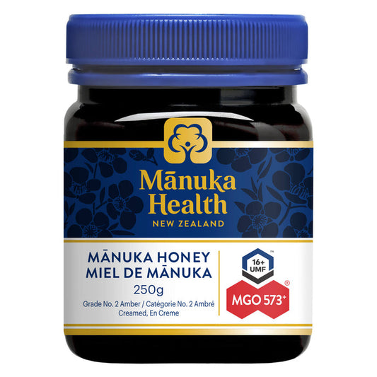 Jar of Manuka Health Active MGO 573+ Manuka Honey 250g