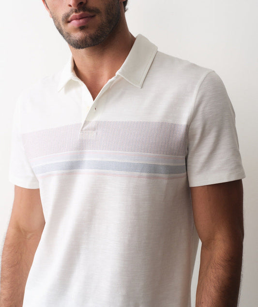 Air Stripe Polo White Multi Stripe