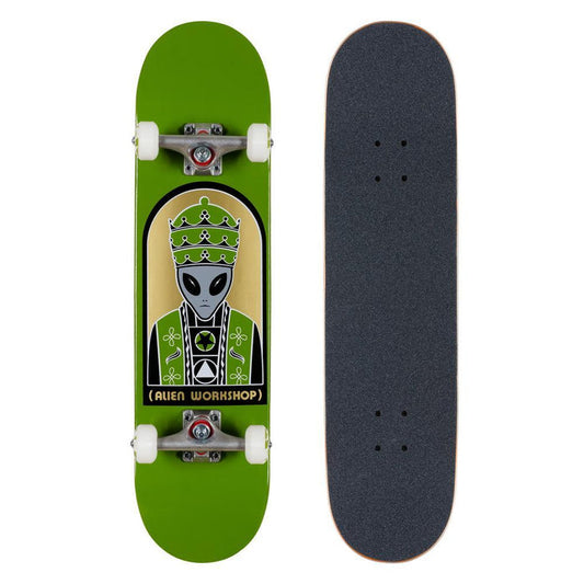 ALIEN WORKSHOP PRIEST GREEN SKATEBOARD COMPLETE 7.75"