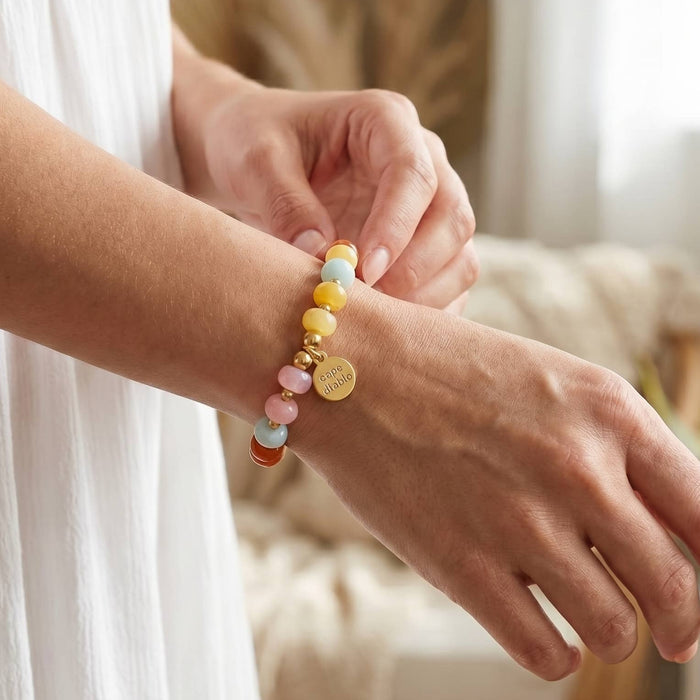 Amber Jade Bloom Bracelet - Olita Gifts & Goods