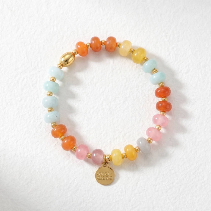 Amber Jade Bloom Bracelet - Olita Gifts & Goods