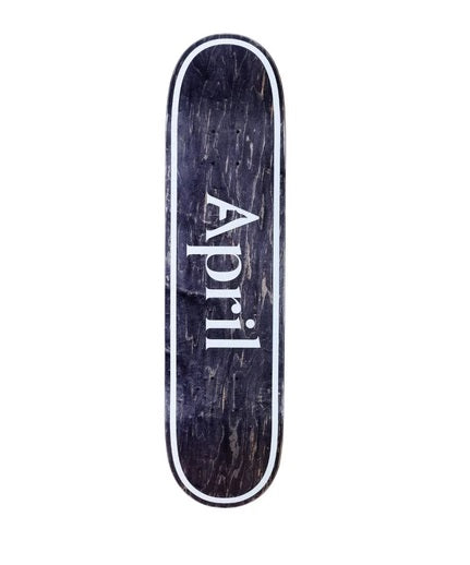 APRIL DECK OG LOGO INVERT BLACK 7.8"